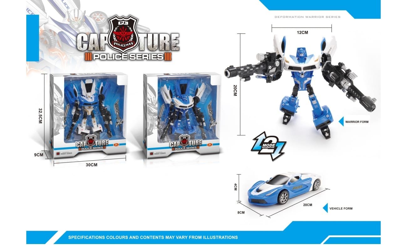 Robotas – transformeris “Capture” – Mėlyna