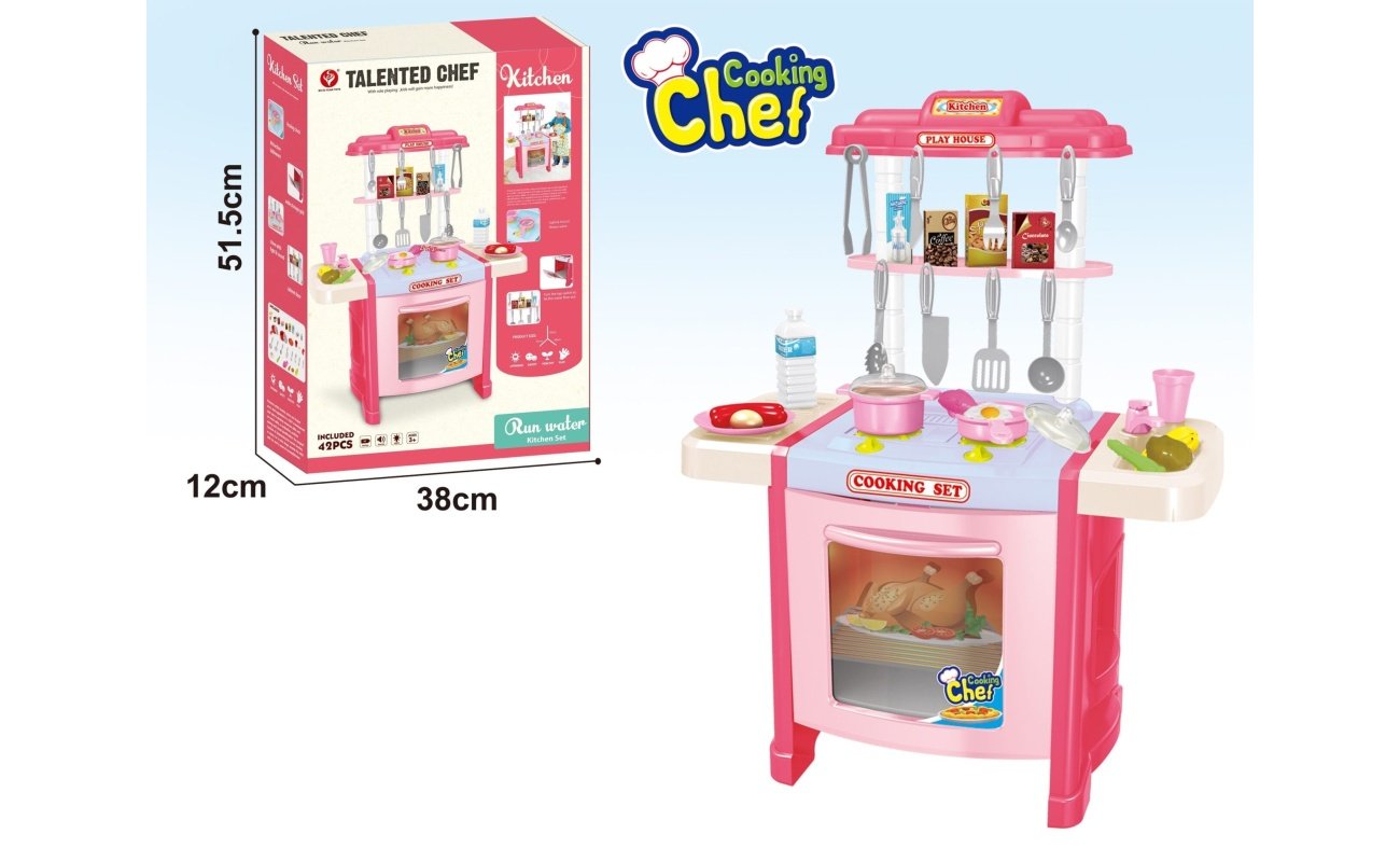 Vaikiškas virtuvėlės rinkinys “Cooking Chef” 42 pcs