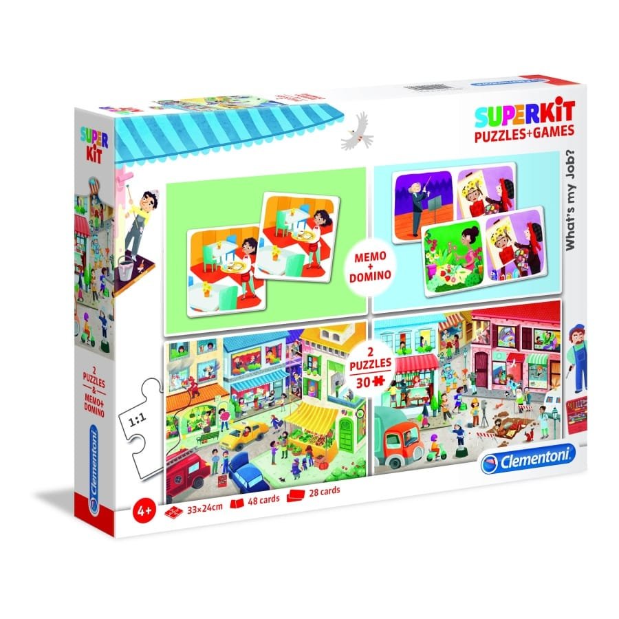 Superkit dėlionė “Puzzles+Games” 4in1