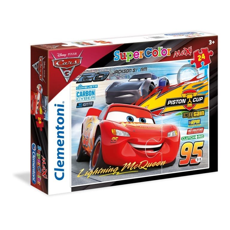 Supercolor Maxi dėlionė “Cars 3” 24 psc