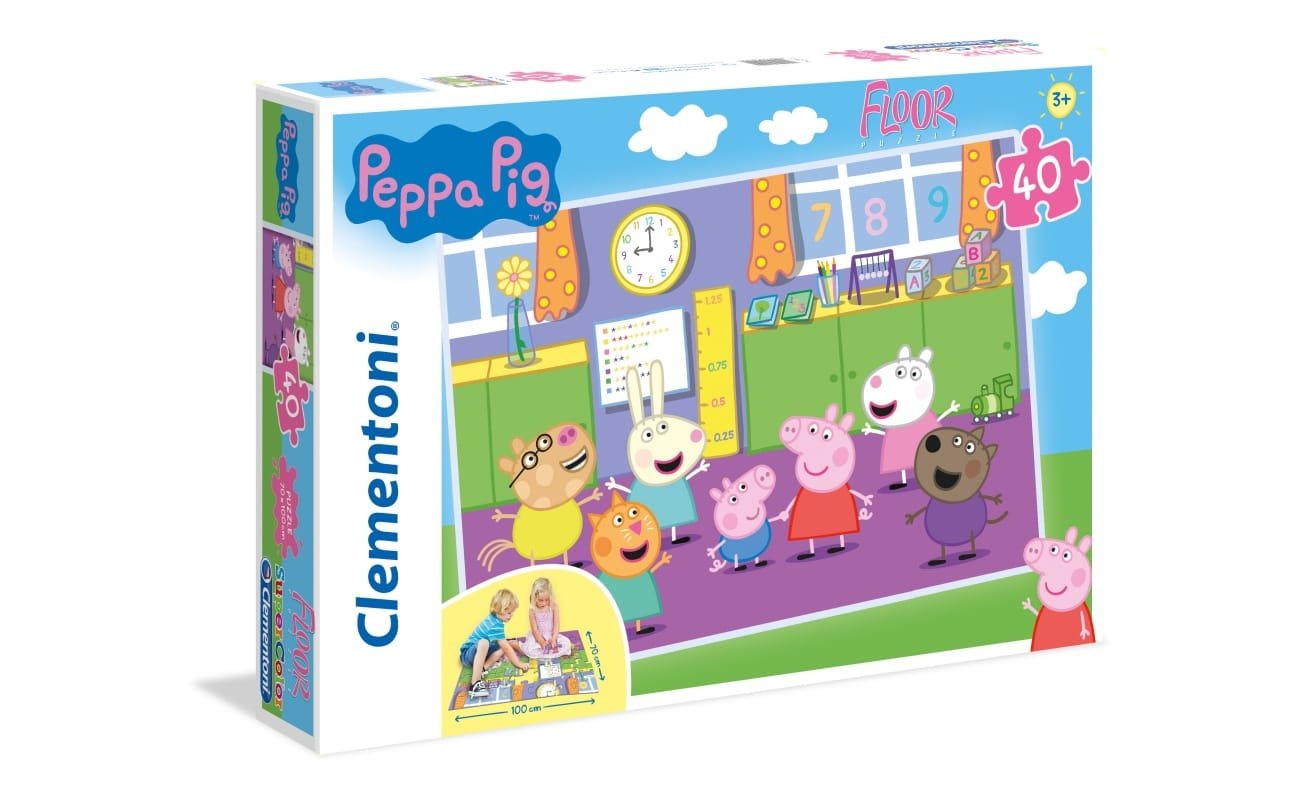 Supercolor Floor dėlionė “Peppa Pig” 40 pcs