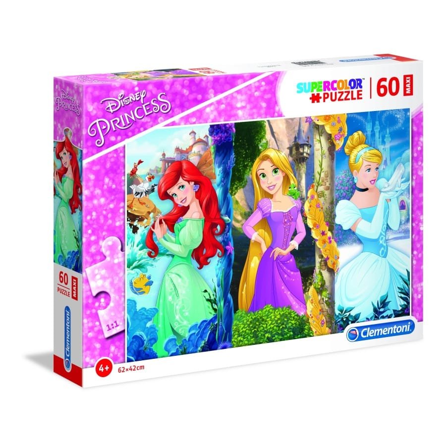 Supercolor Maxi dėlionė “Disney Princess” 60 pcs