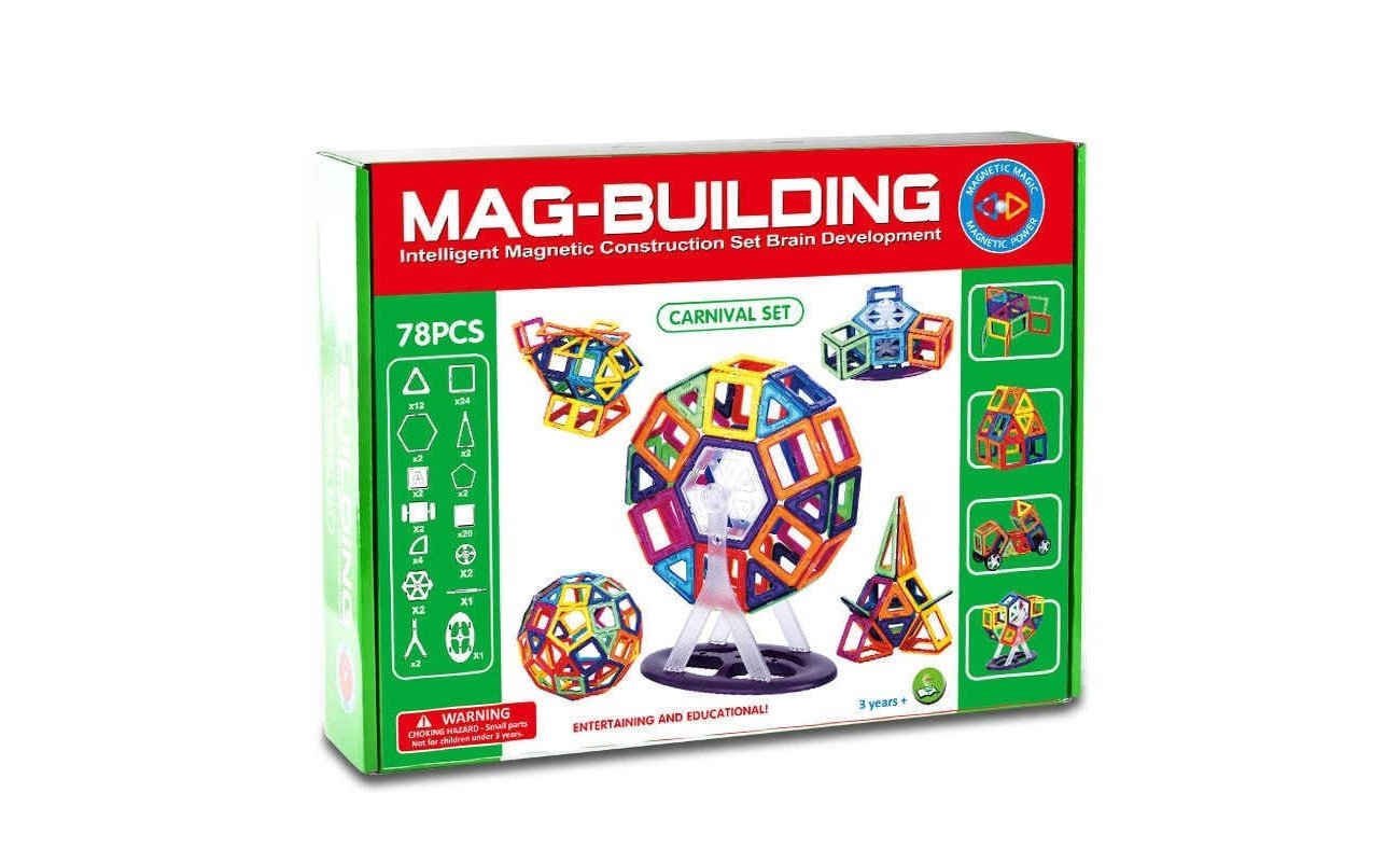 Magnetinis konstruktorius “Mag-Building” (78 detalės)