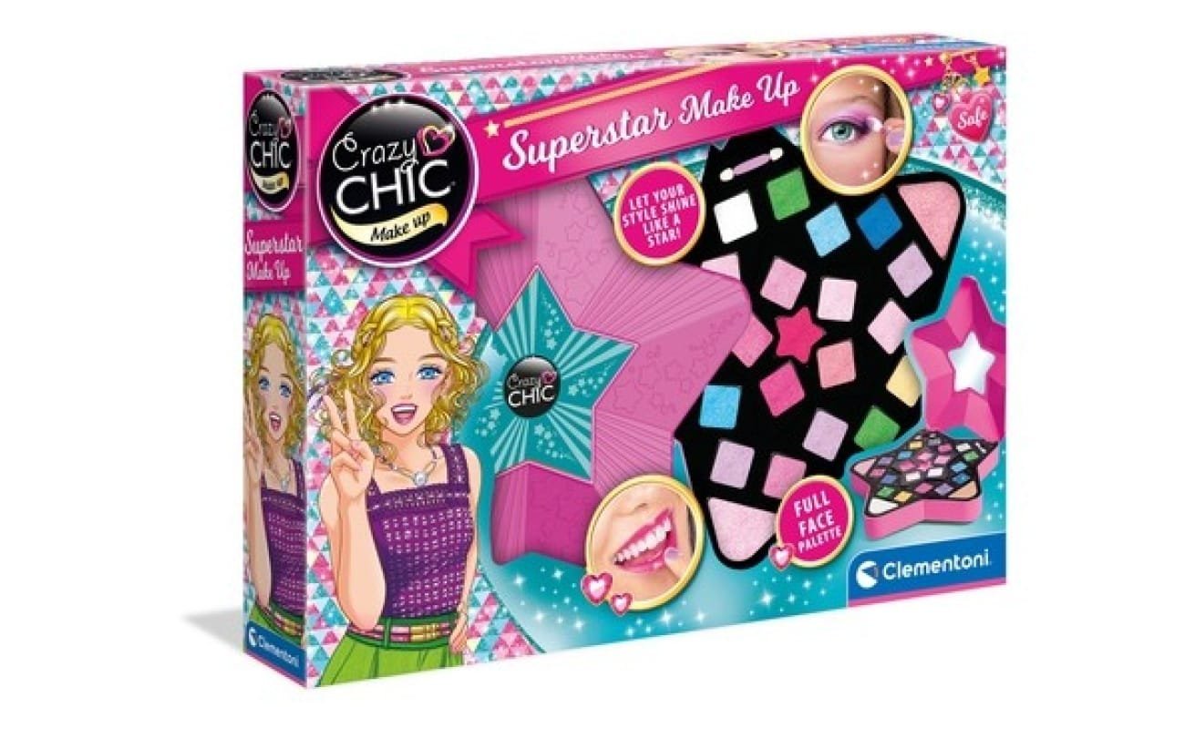Clementoni makiažo rinkinys – Crazy Chic “Superstar Make-up”