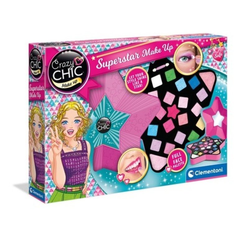 Clementoni makiažo rinkinys – Crazy Chic “Superstar Make-up”