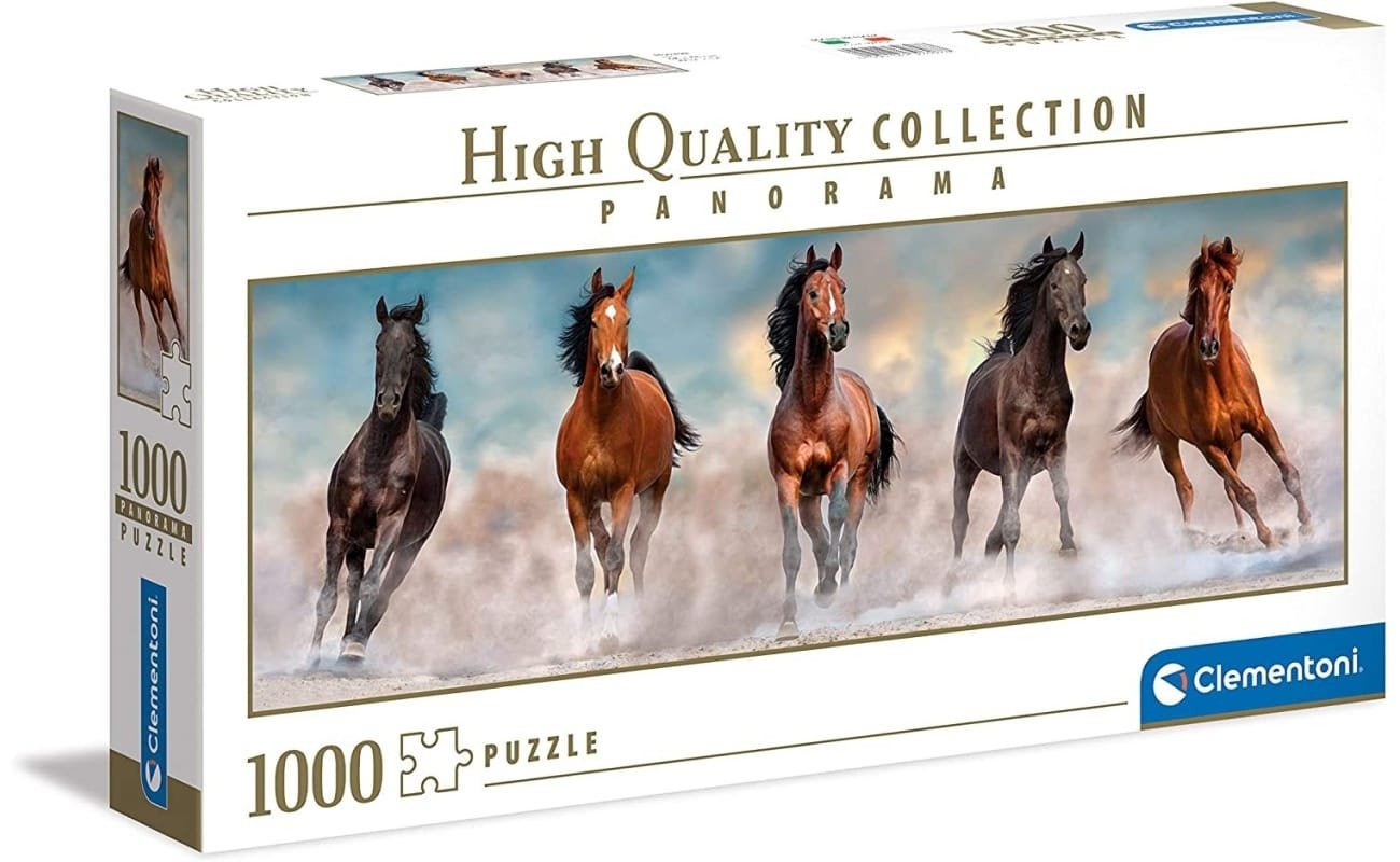 Clementoni dėlionė “Panorama Horses” 1000pcs