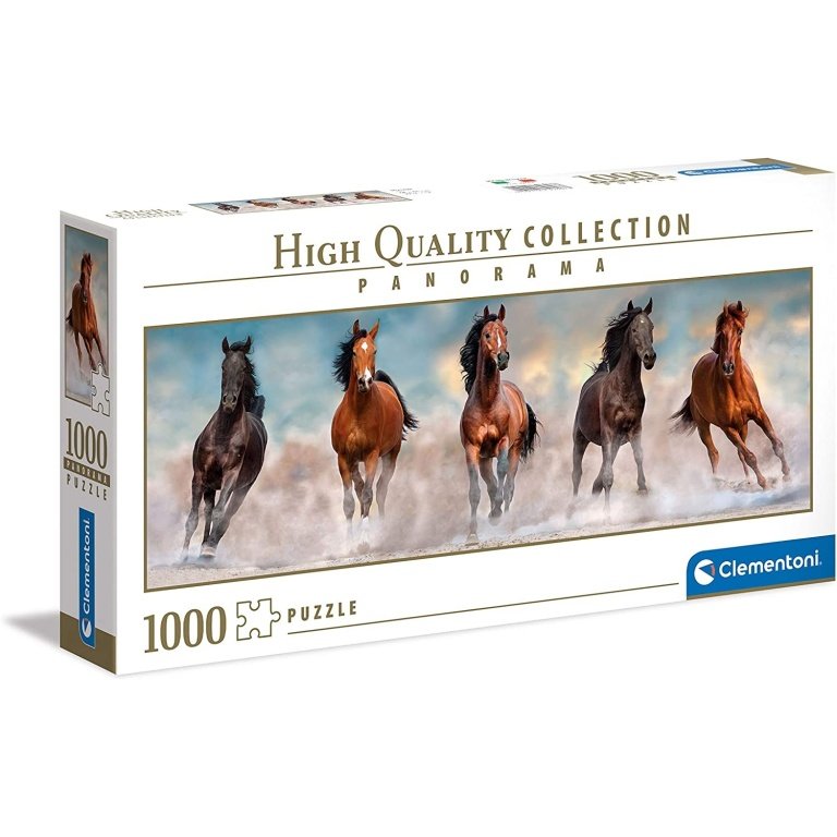 Clementoni dėlionė “Panorama Horses” 1000pcs