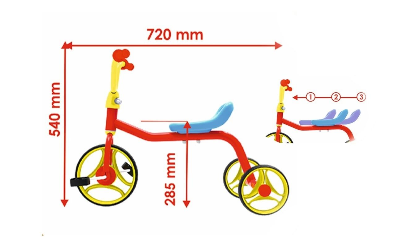 TechnoK triratis su pedalais