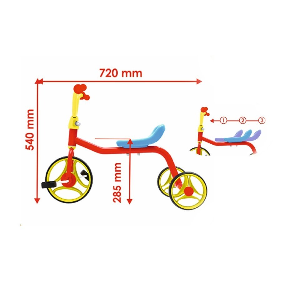 TechnoK triratis su pedalais