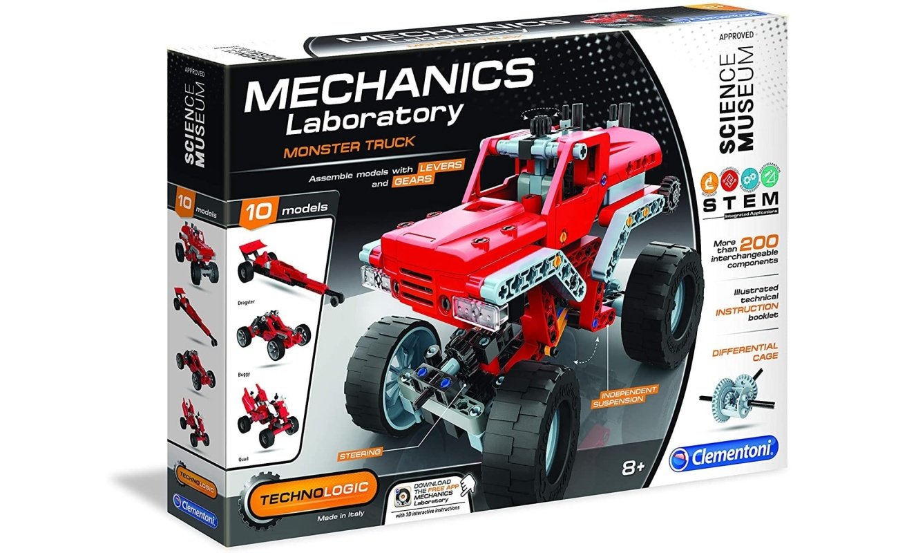 Clementoni konstruktorius “Mechanical Labs – Monster Trucks”