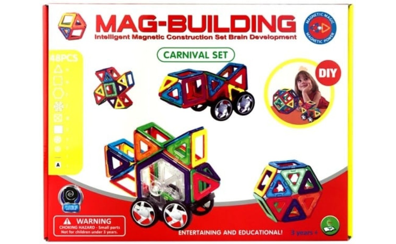 Magnetinis konstruktorius “Mag-Building” (48 detalės)