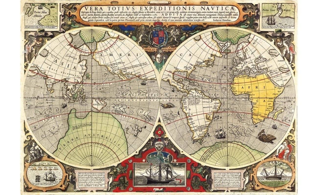 Clementoni dėlionė “Antique Nautical Map” 6000pcs