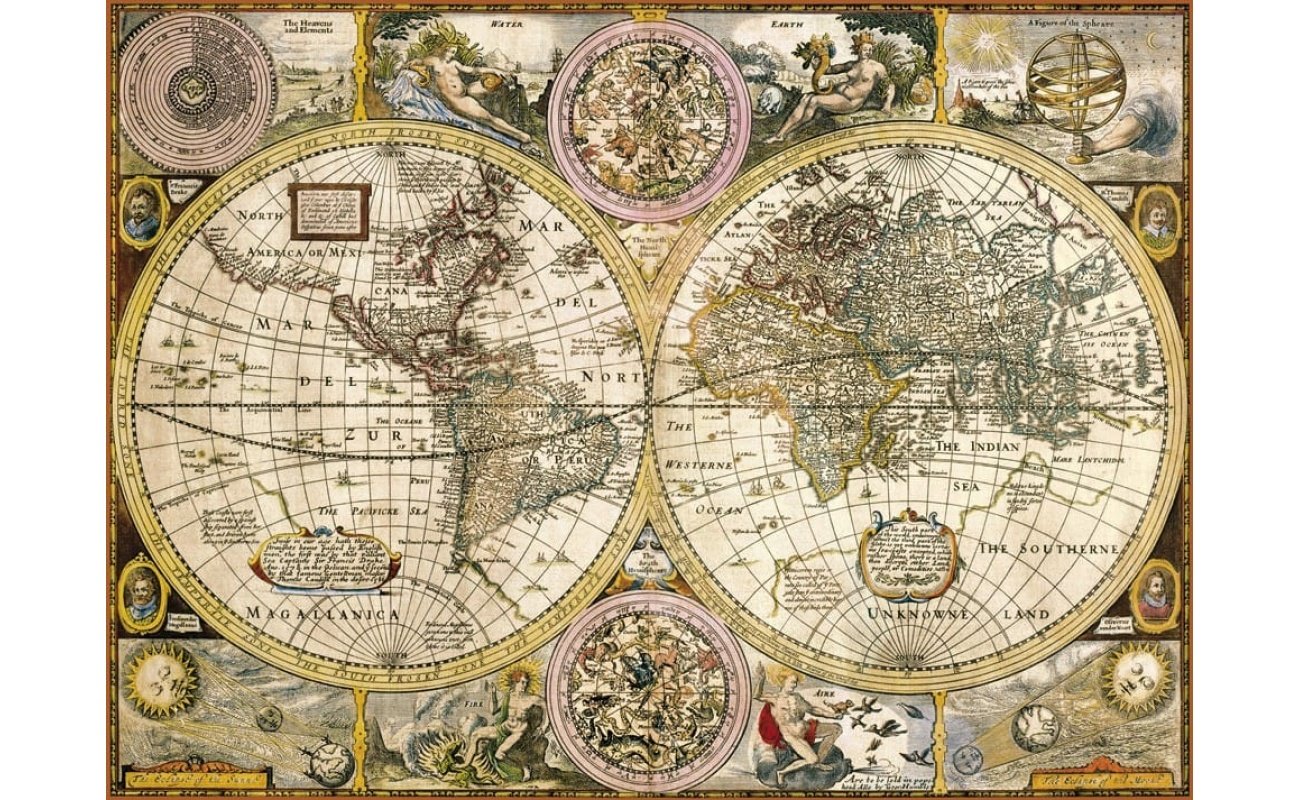 Clementoni dėlionė “Old Map” 3000pcs