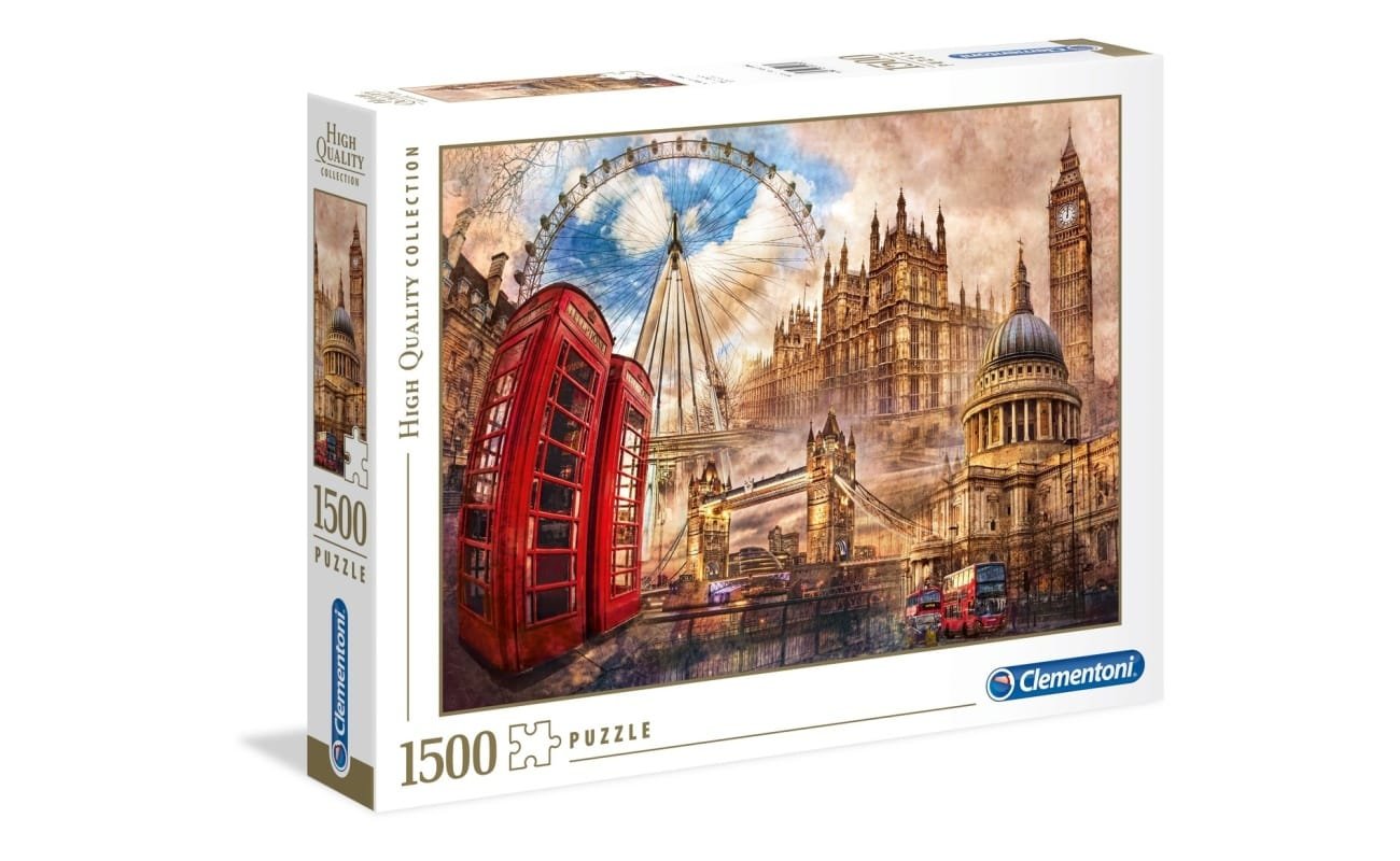 Clementoni dėlionė “Vintage London” 1500pcs