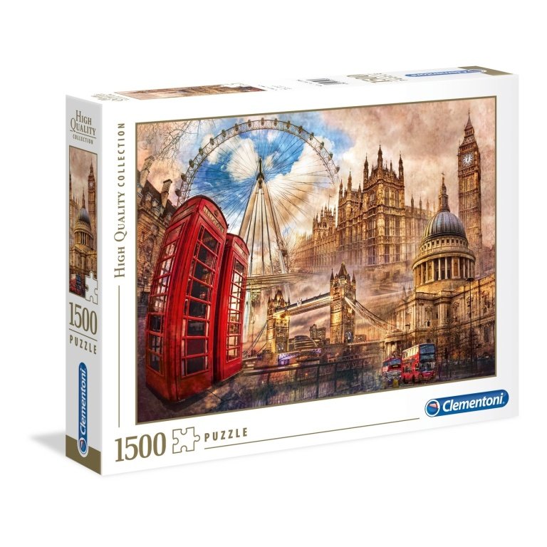 Clementoni dėlionė “Vintage London” 1500pcs