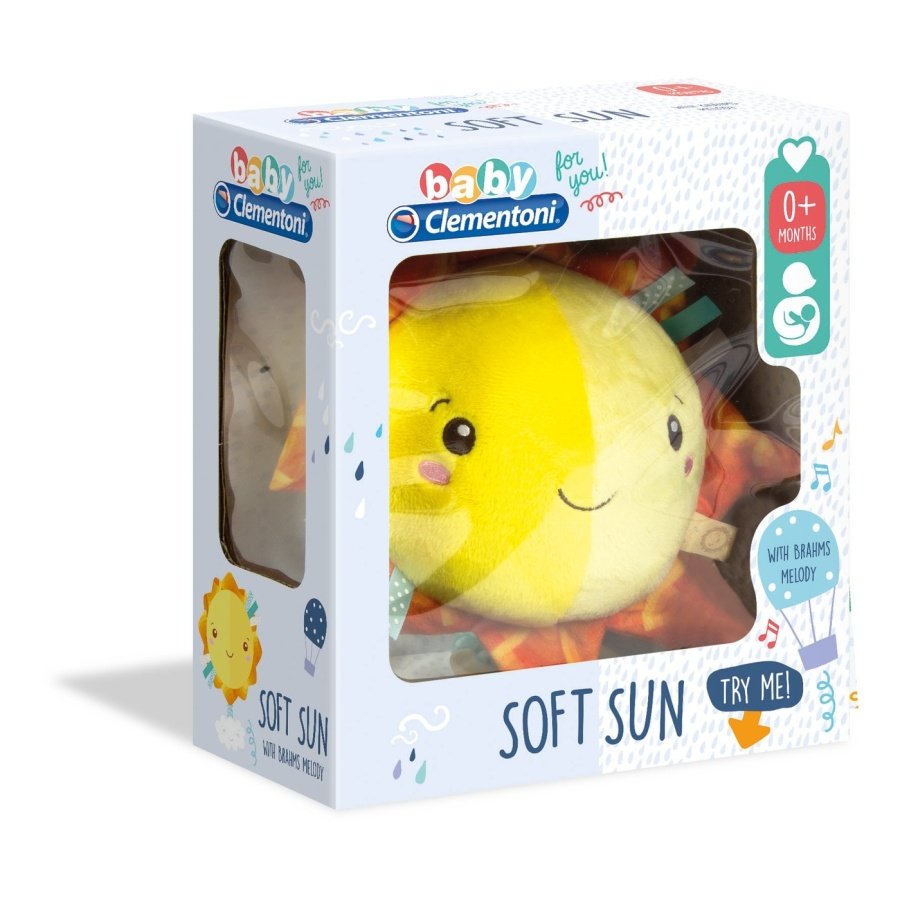 Clementoni Baby minkštas pakabinamas žaislas “Soft Sun”