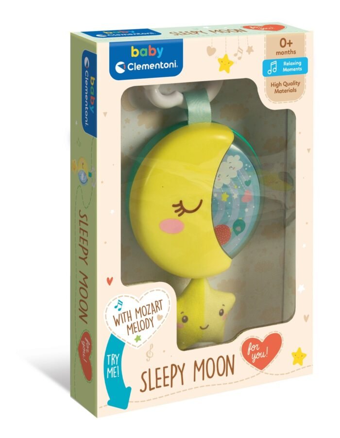 Clementoni Baby minkštas pakabinamas žaislas “Moon”