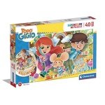 Clementoni Supercolor Floor dėlionė “Topo Gigio” 40 pcs