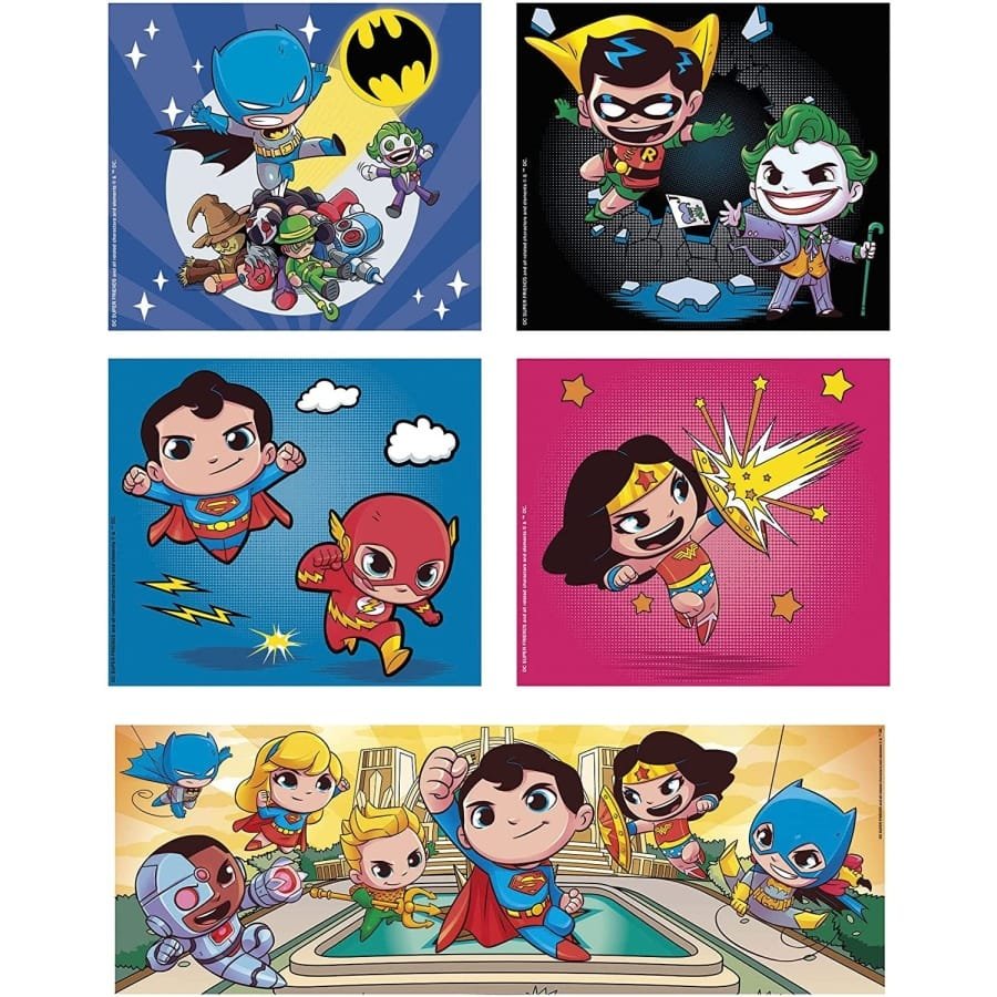 Clementoni Supercolor dėlionė 10in1 “Dc Comics” 18+30+48+60 pcs