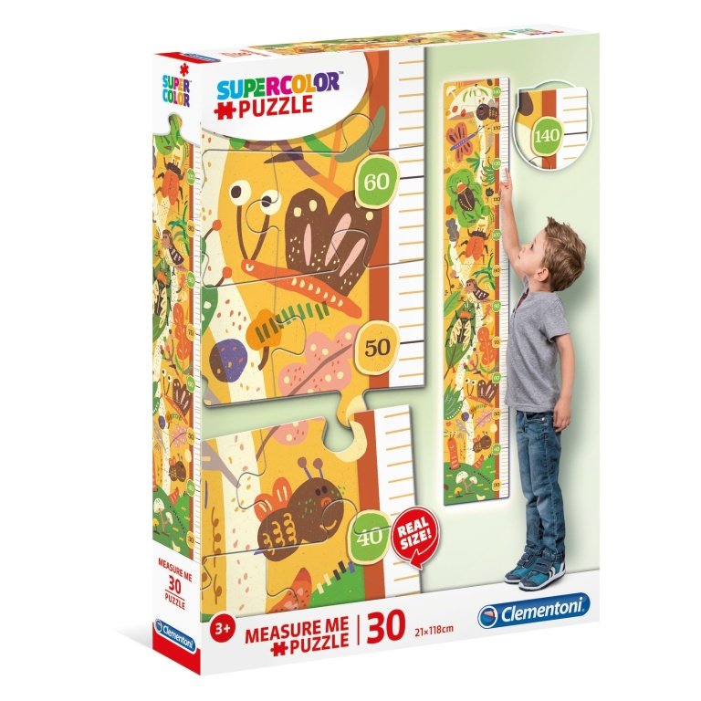 Clementoni dėlionė – ūgio matuoklė “The Bugs’ House” 30 pcs