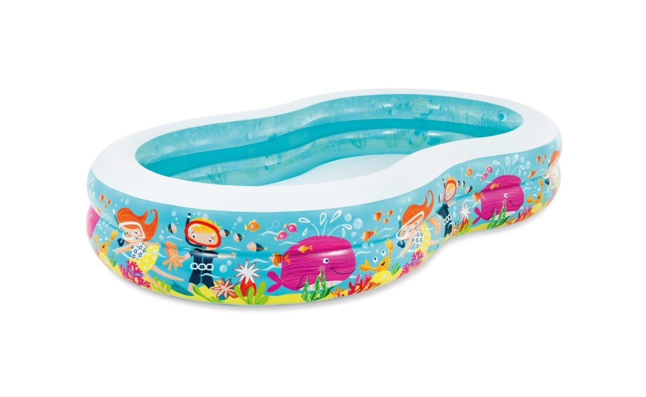 Pripučiamas lauko baseinas INTEX Snorkel Fun Swim Center Pool 262x160x46cm