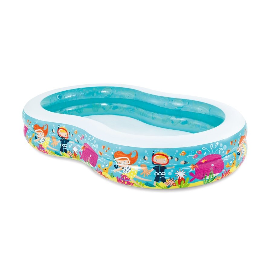 Pripučiamas lauko baseinas INTEX Snorkel Fun Swim Center Pool 262x160x46cm