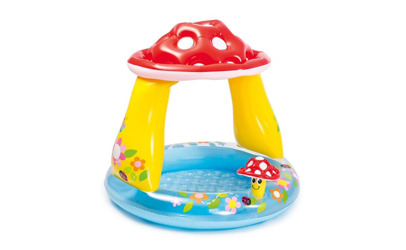 Pripučiamas baseinas INTEX Mushroom Baby Pool 102x89cm