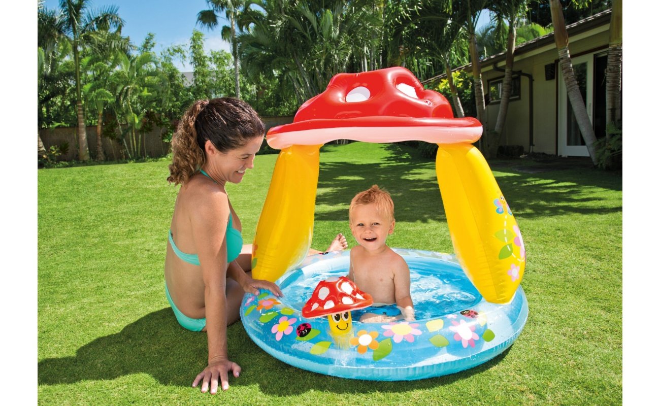 Pripučiamas baseinas INTEX Mushroom Baby Pool 102x89cm