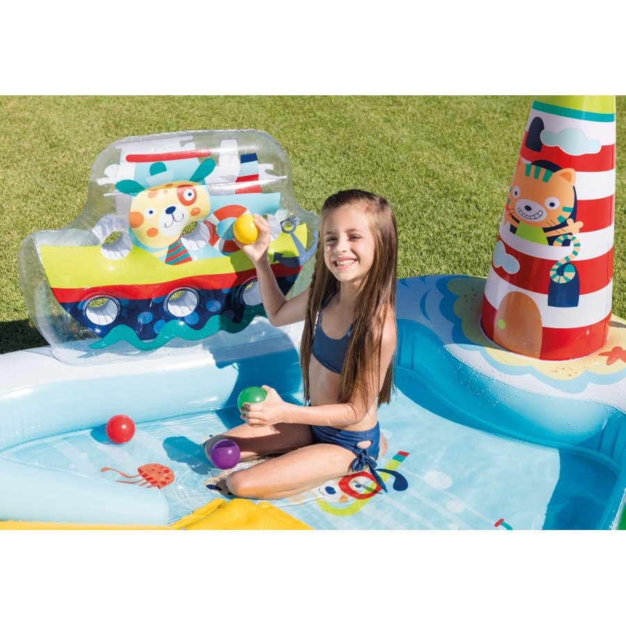 Pripučiamas baseinas (žaidimų aikštelė) INTEX Fishing Fun Play Center (2.18m x 1.88m x 0.99m)