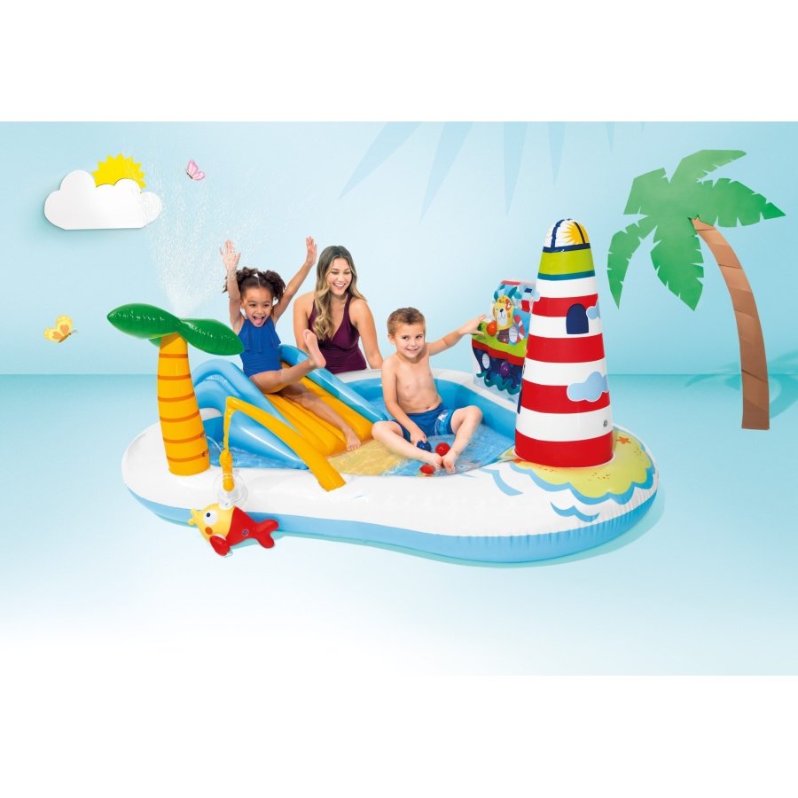 Pripučiamas baseinas (žaidimų aikštelė) INTEX Fishing Fun Play Center (2.18m x 1.88m x 0.99m)