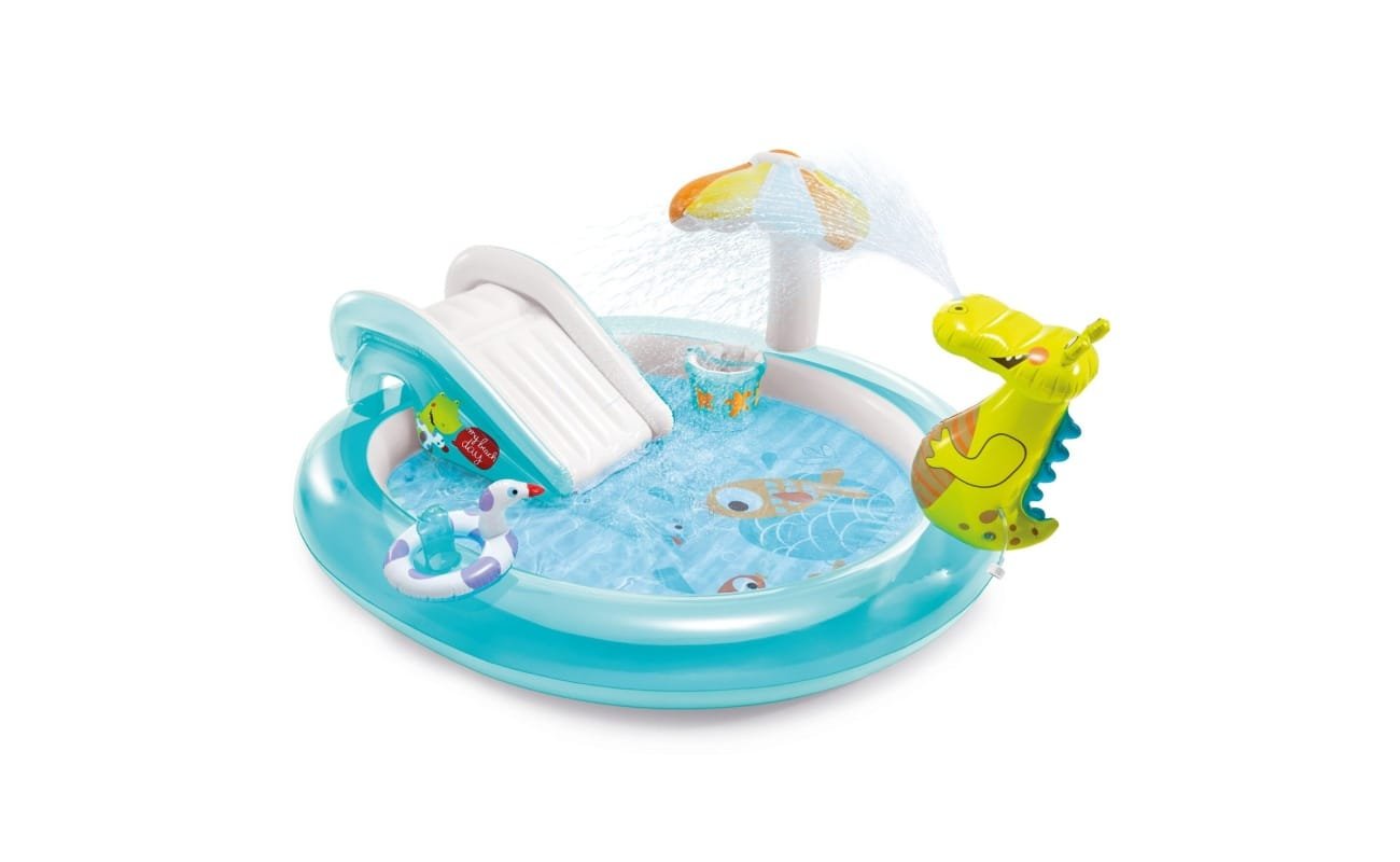 Pripučiamas baseinas (žaidimų aikštelė) INTEX Gator Play Center (2.01m x 1.70m x 0.84m)