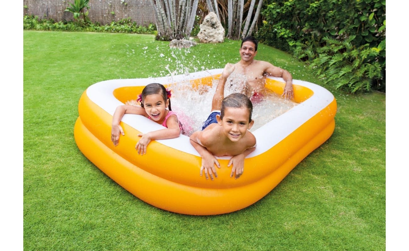 Pripučiamas baseinas INTEX Mandarin Swim Center Family Pool 229x147x46 cm