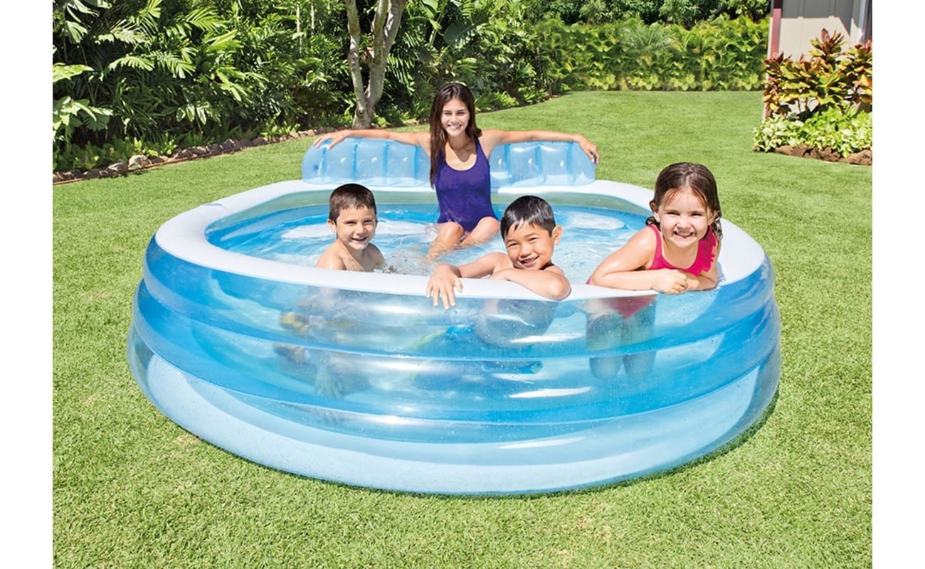 Pripučiamas baseinas INTEX Swim Center Family Lounge Pool 229x218x79 cm