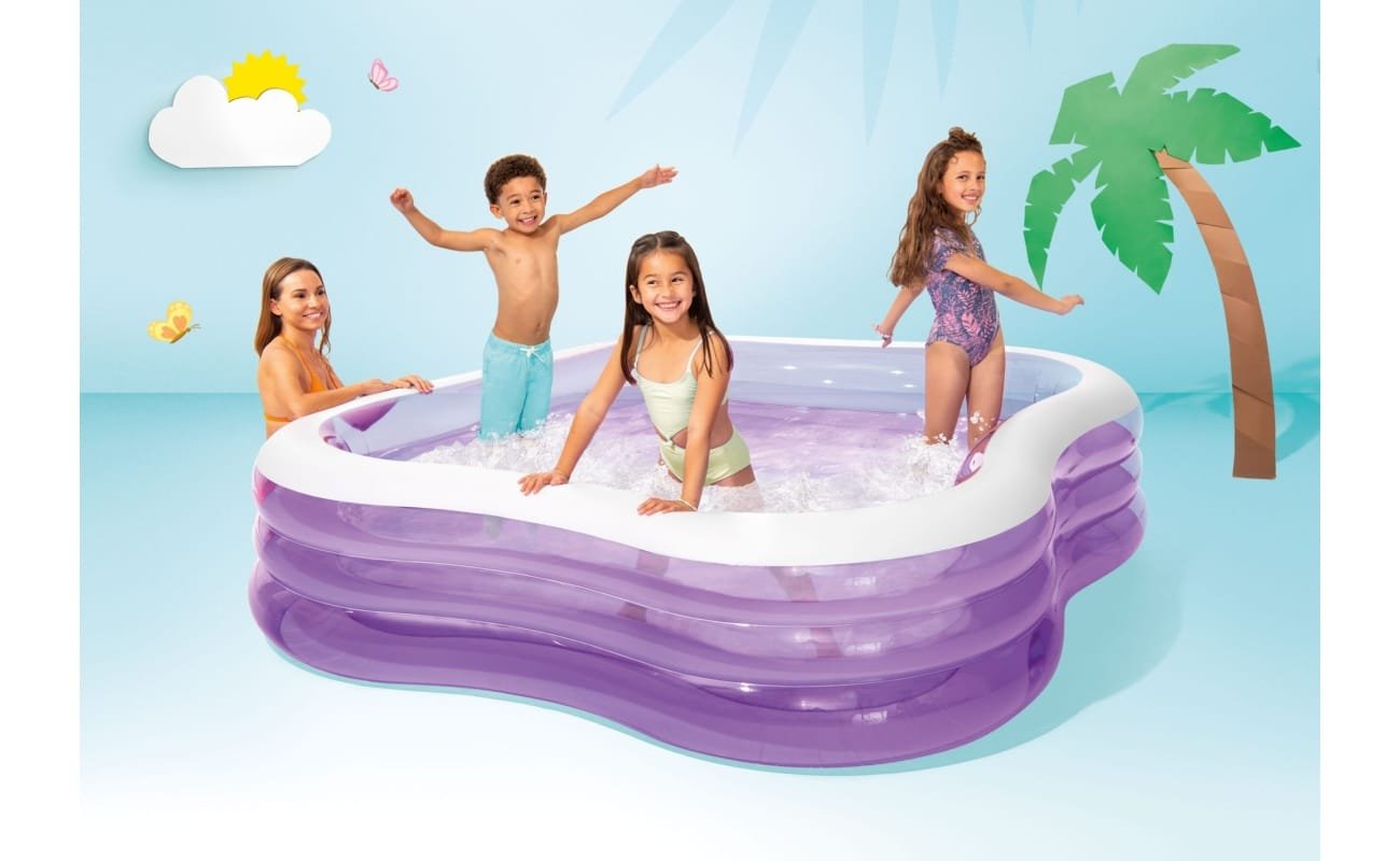 Pripučiamas baseinas INTEX Beach Wave Swim Center Pool 229x229x56cm