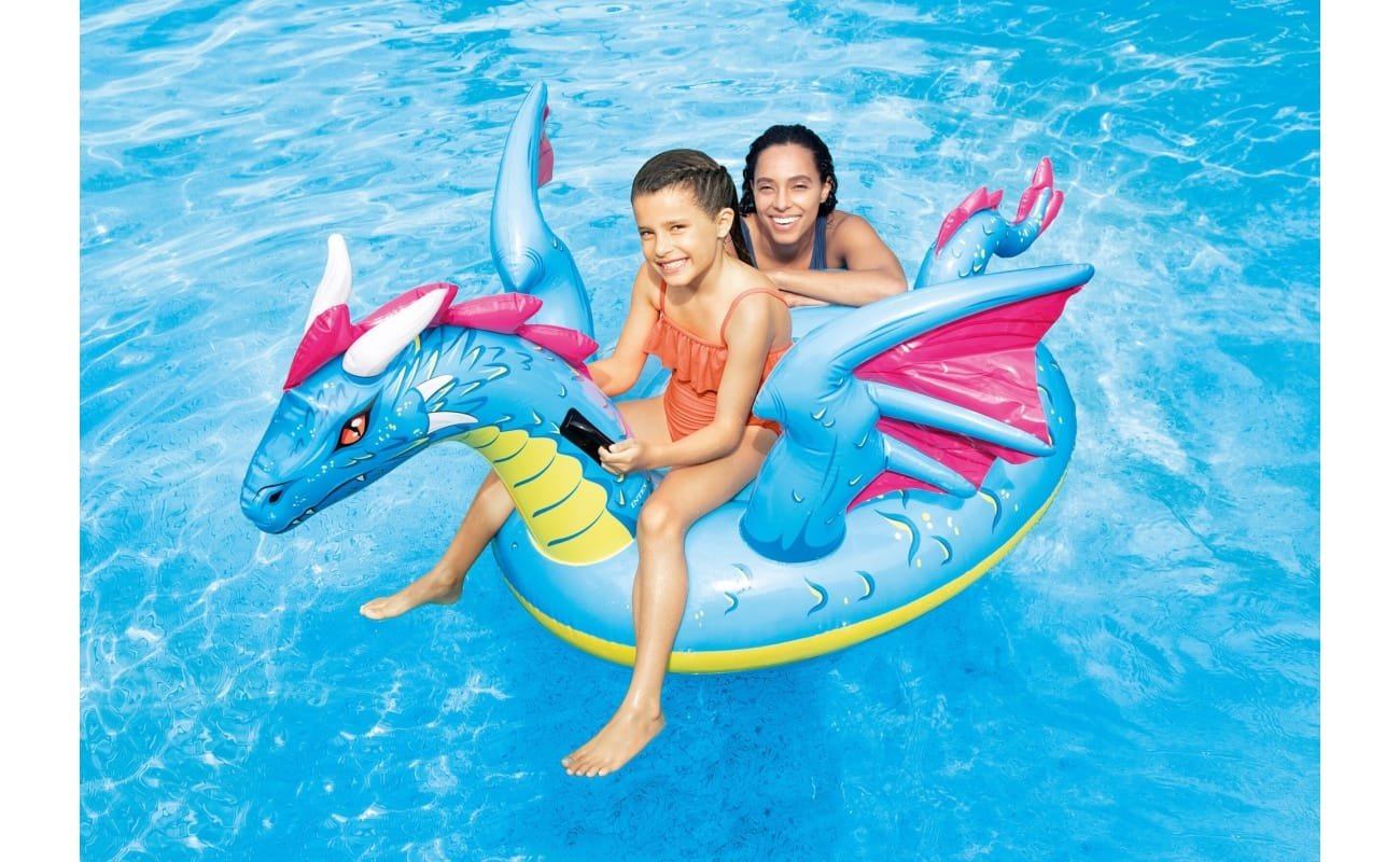 Pripučiamas plaustas INTEX Mystical Dragon 201x191cm