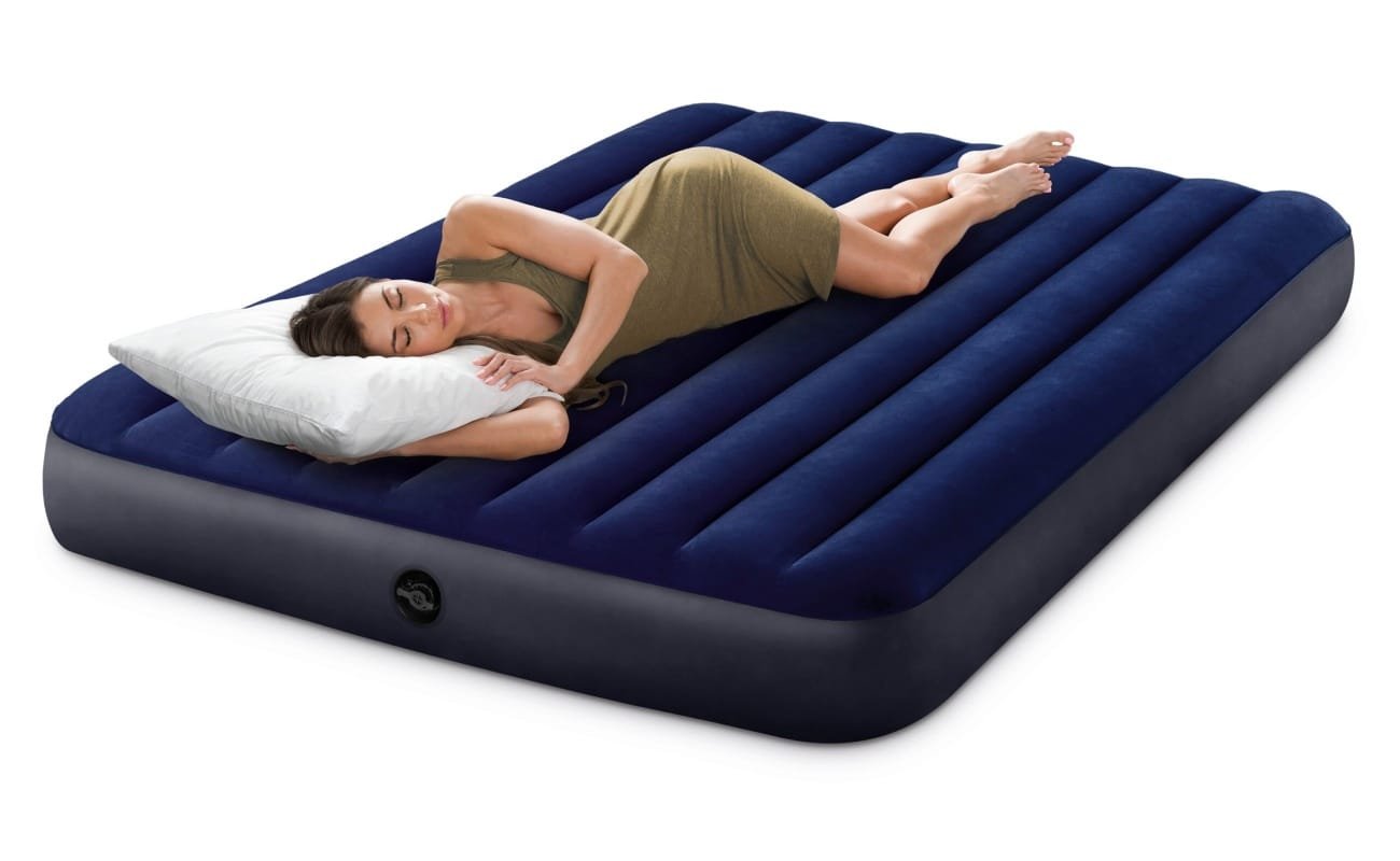Pripučiamas čiužinys INTEX Queen Dura-Beam, Classic Downy Airbed 1.52m x 2.03m x 25cm