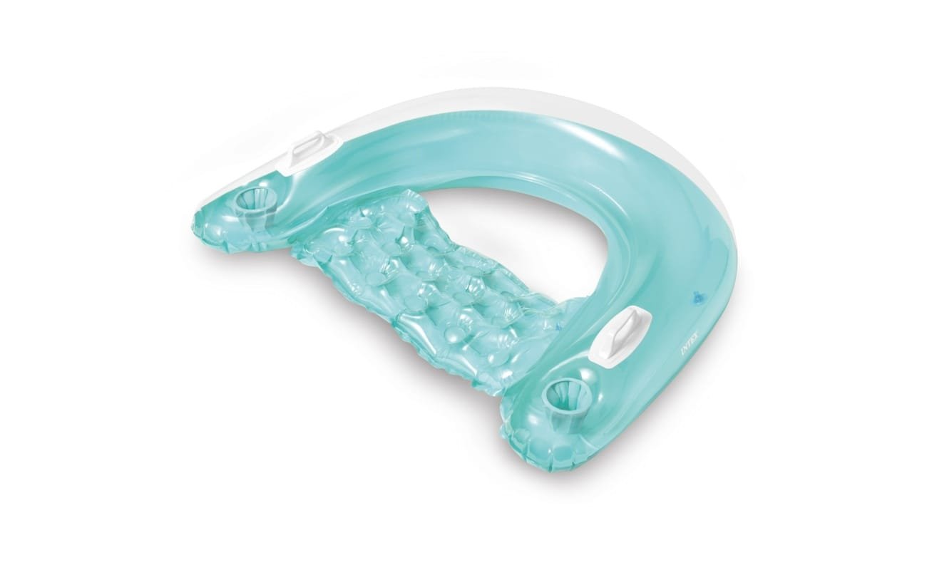 Pripučiamas paplūdimio fotelis INTEX Sit’n Floats 152x99cm – Mėlyna