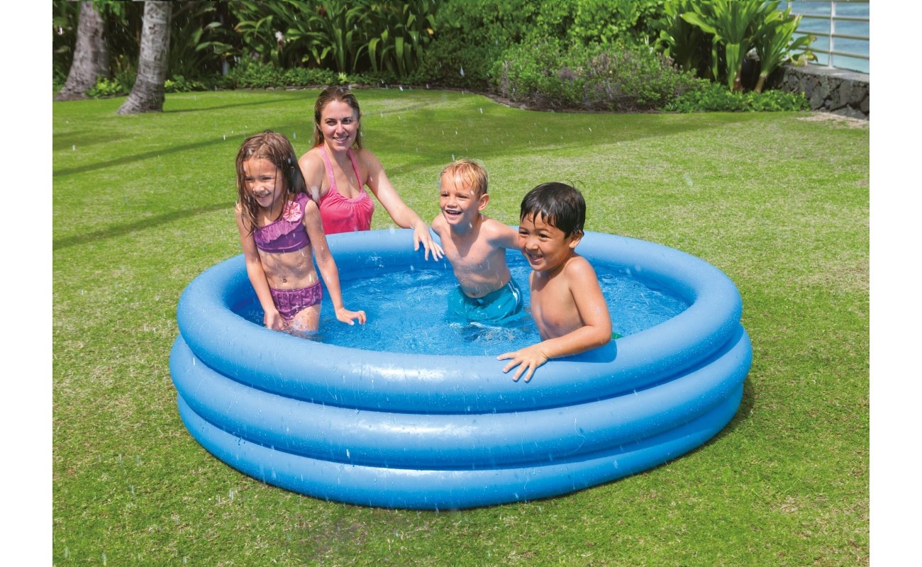 Baseinas pripučiamas INTEX Crystal Blue Pool 168x38cm