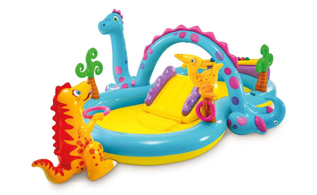 Pripučiama žaidimų aikštelė INTEX Dinoland Play Center (3.02m x 2.29m x 1.12m)