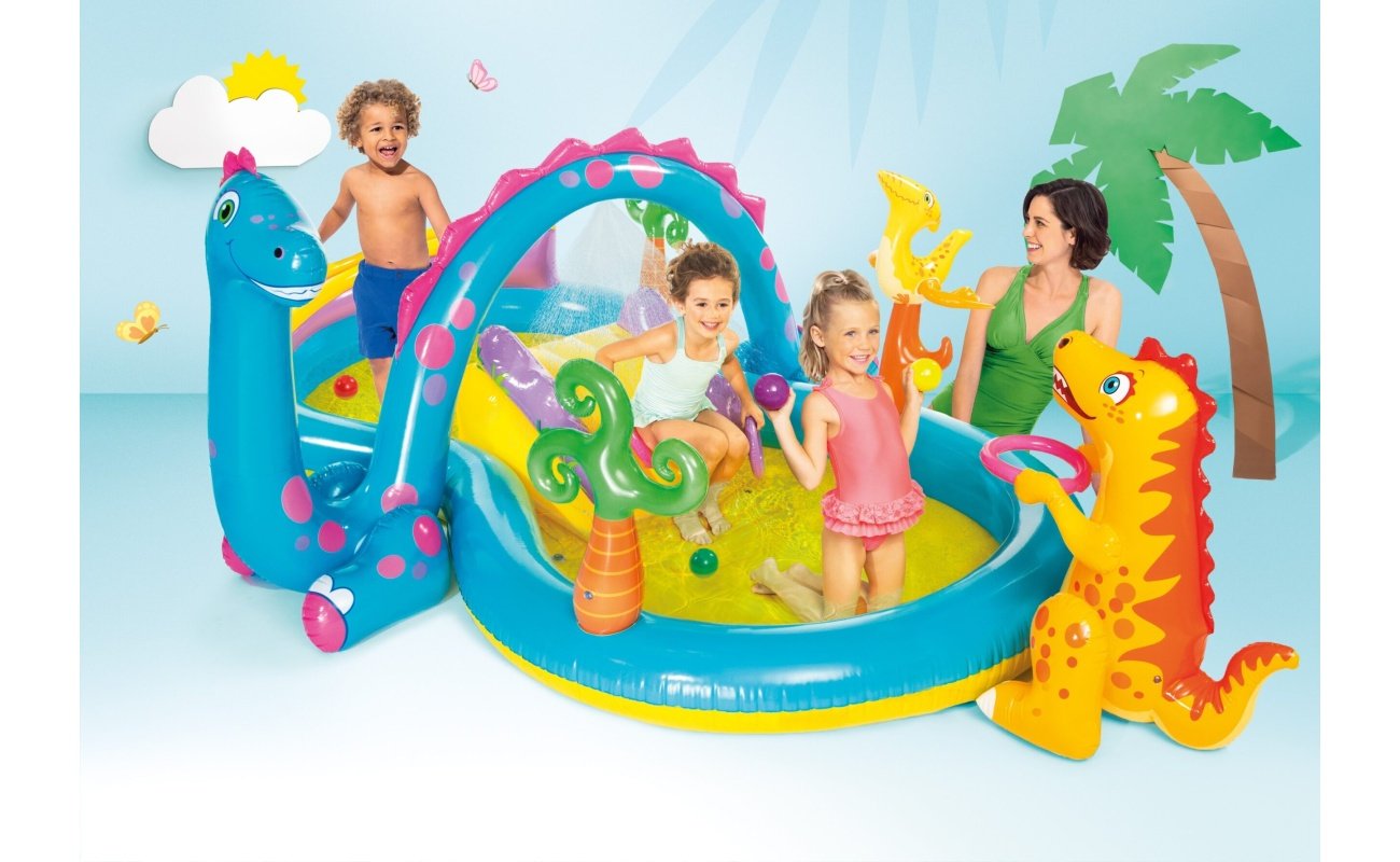 Pripučiama žaidimų aikštelė INTEX Dinoland Play Center (3.02m x 2.29m x 1.12m)