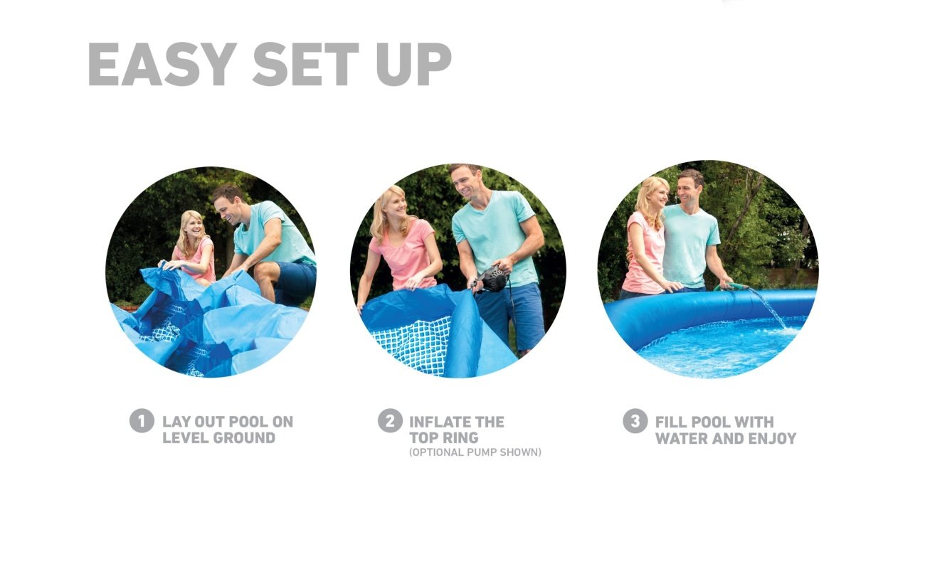 Baseinas INTEX Easy Set 396×84 cm, su vandens filtru