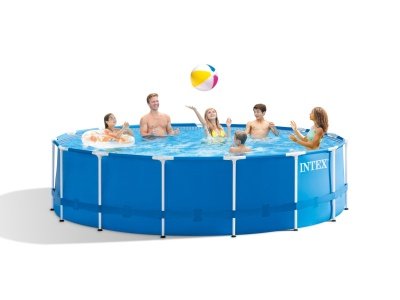 Baseinas karkasinis INTEX Metal Frame Pool Set  457×122 cm