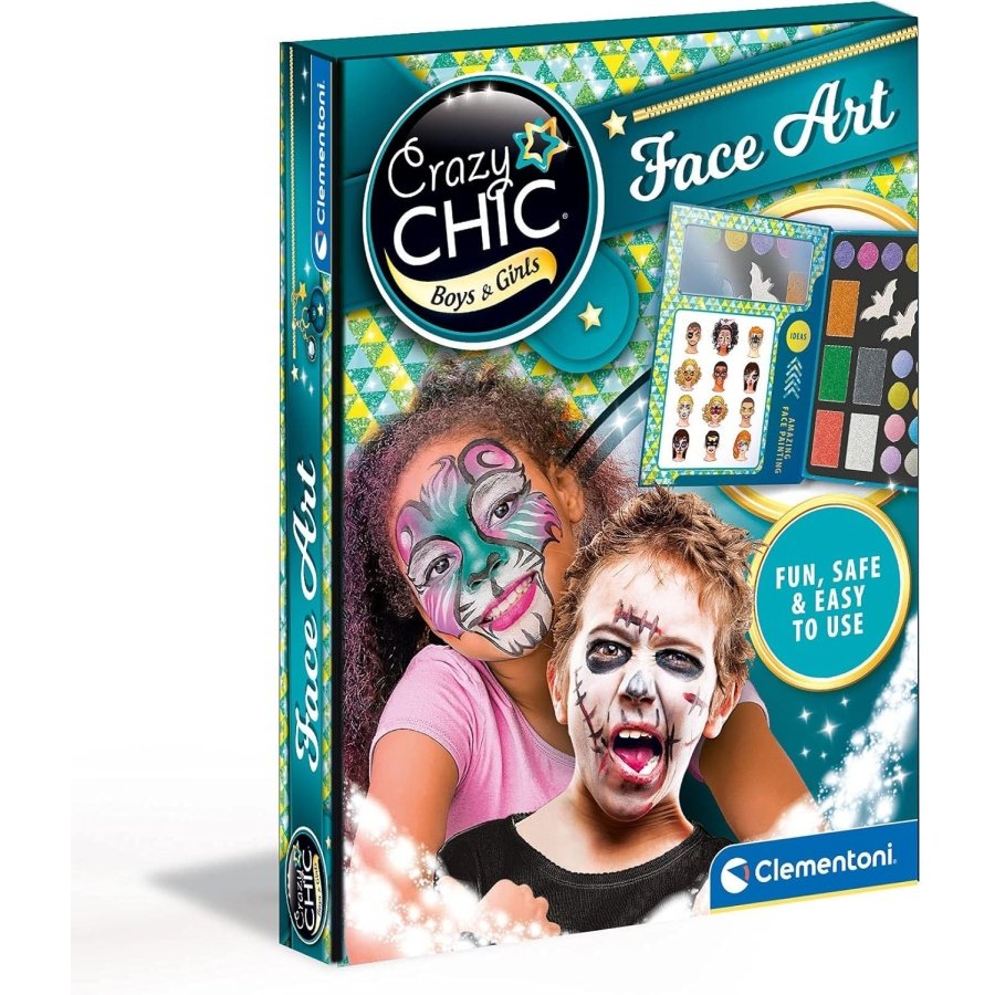 Clementoni makiažo rinkinys – Crazy Chic “Face Art”