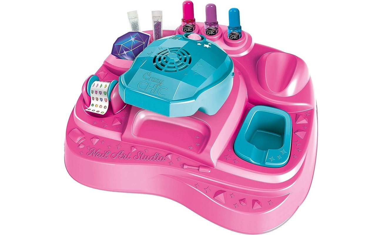 Žaislinė kosmetika – nagų dekoravimo rinkinys Crazy Chic”Nail Art Studio”