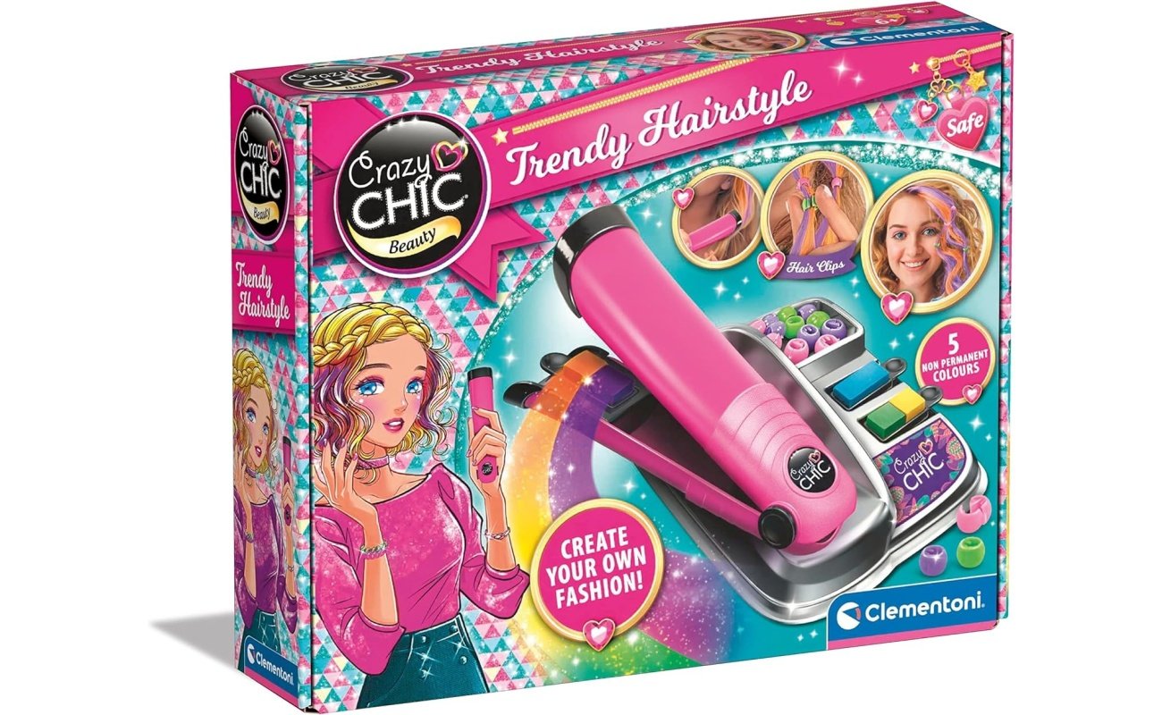 Clementoni Crazy Chic grožio rinkinys – šukuosenoms “Trendy Hairstyle”