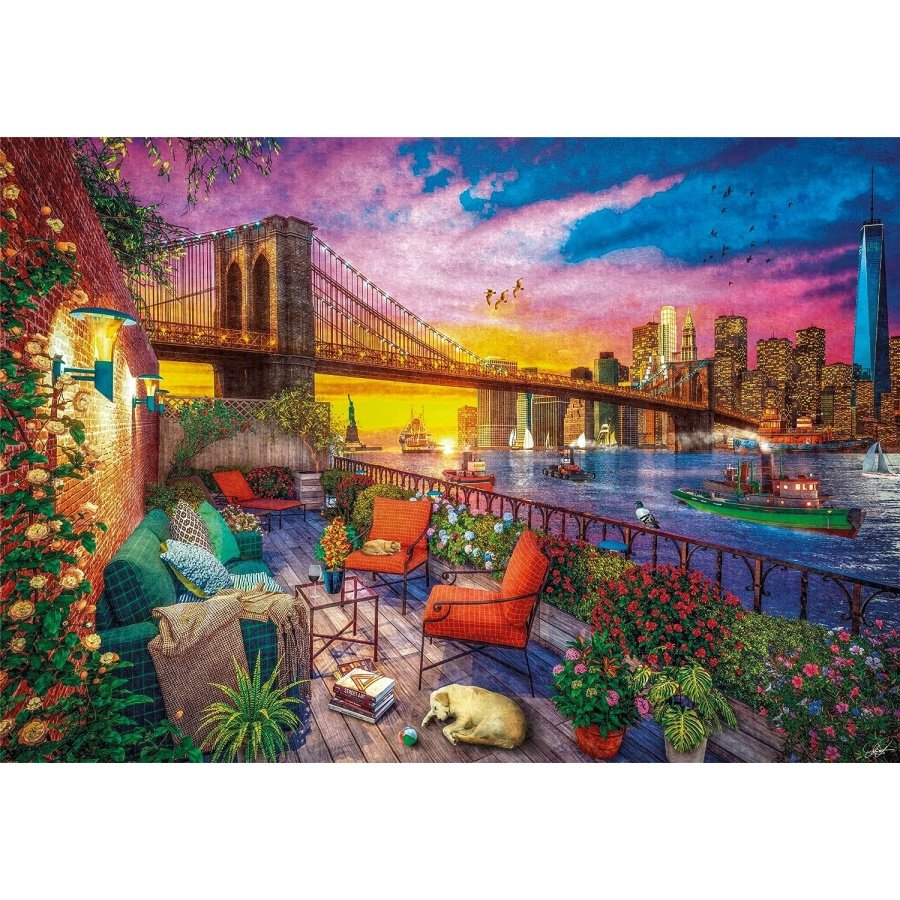 Clementoni dėlionė “Manhattan Balcony Sunset” 3000pcs