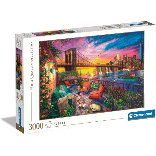 Clementoni dėlionė “Manhattan Balcony Sunset” 3000pcs