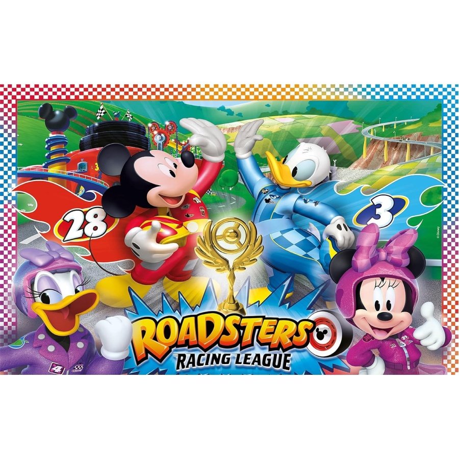 Clementoni supercolor dėlionė “Mickey and the Roadster Racers” 2×20 pcs