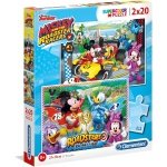 Clementoni supercolor dėlionė “Mickey and the Roadster Racers” 2×20 pcs