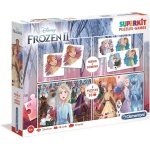 Clementoni Superkit dėlionė + domino “Frozen 2” 2×30 pcs